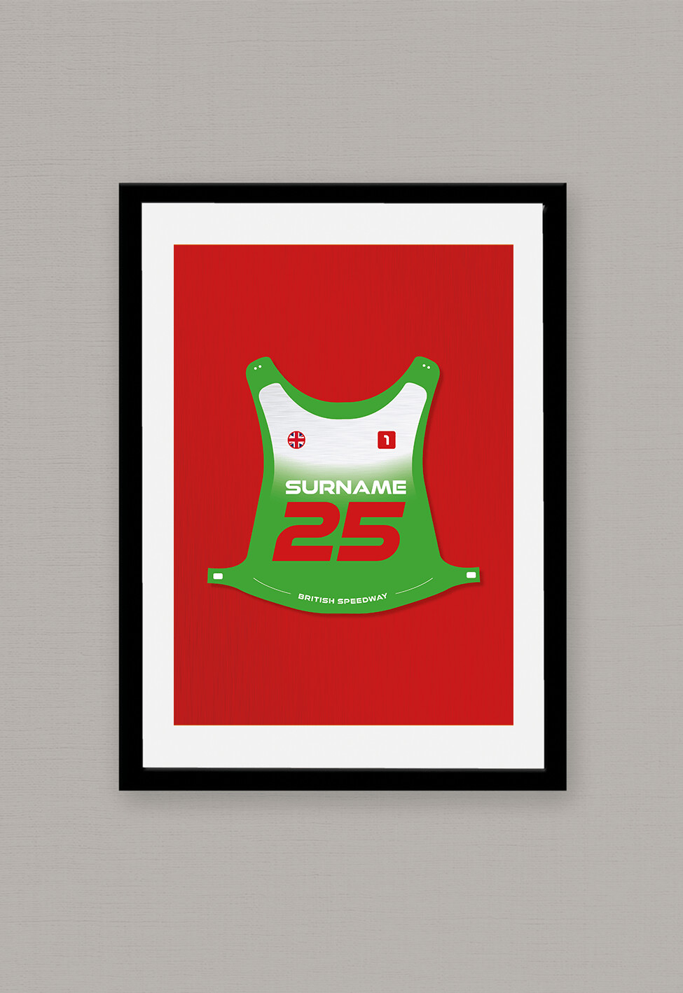 A4 Personalised Speedway Racejacket Poster 4