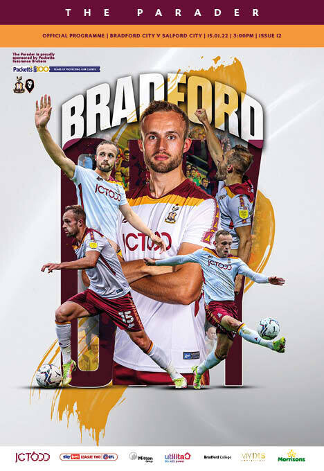 Bradford City v Salford City - 15/01/22