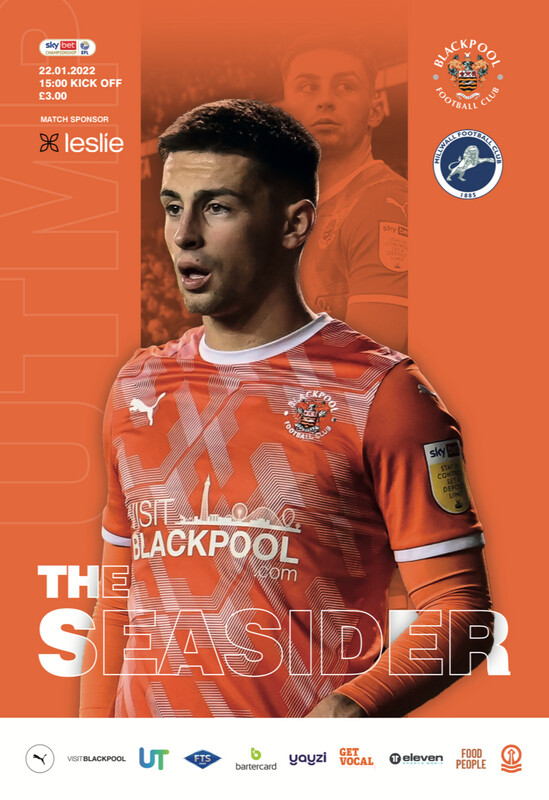 Blackpool v Millwall - 22/01/22