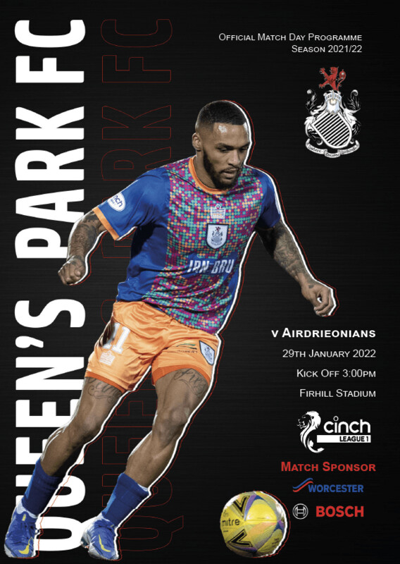 Queen's Park v Airdrieonians - 29/01/22