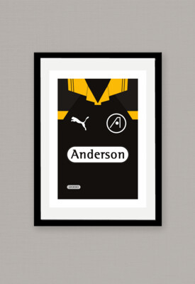 A4 POSTER - Aberdeen Player Shirt Sponsor 2 - Russell Anderson