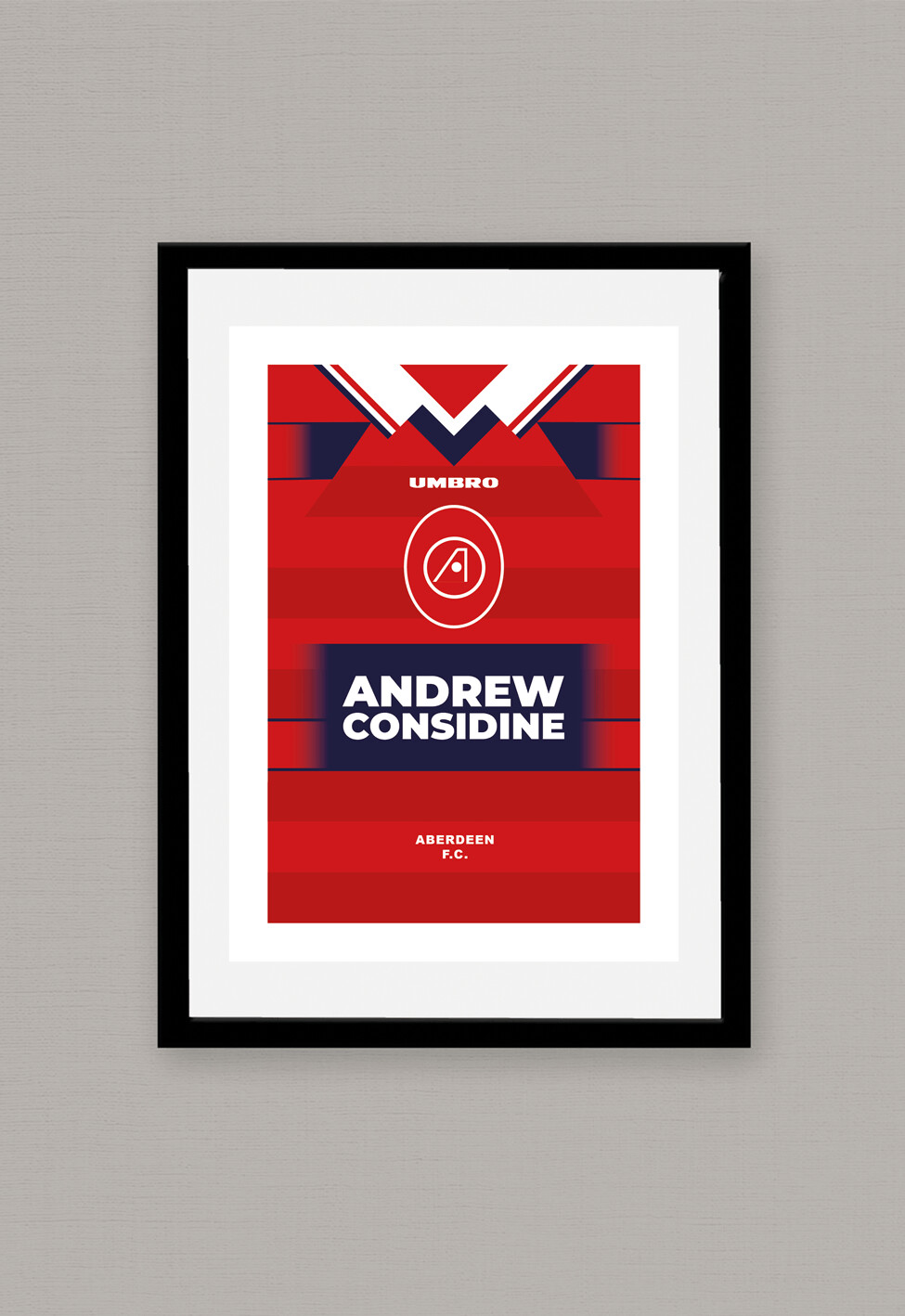 A4 POSTER - Aberdeen Player Shirt Sponsor 3 - Andrew Considine