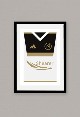 A4 POSTER - Aberdeen Player Shirt Sponsor Poster 6 - Duncan Shearer