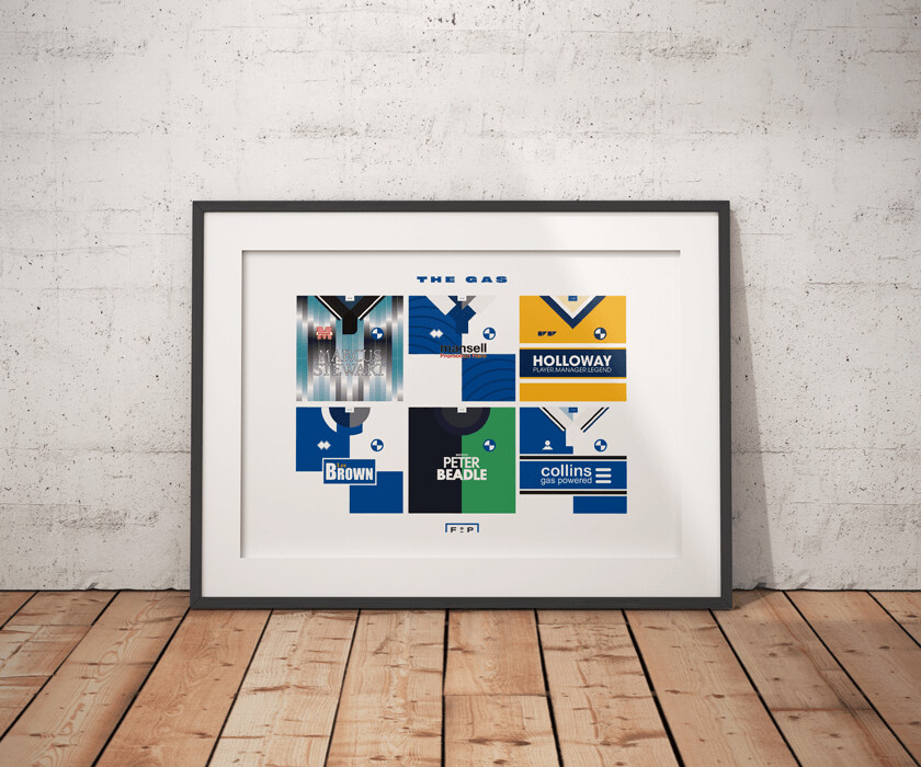 A4 POSTER - Bristol Rovers Player Shirt Sponsors Poster