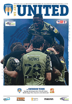 Colchester United v Swindon Town - 29/01/22