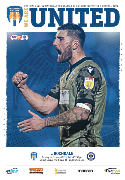 Colchester United v Rochdale AFC - 01/02/22
