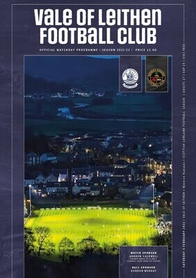 Vale of Leithen v Berwick Rangers - 05/02/22