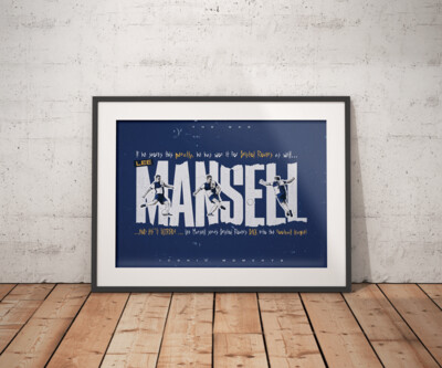 A4 POSTER - Lee Mansell Bristol Rovers Promotion