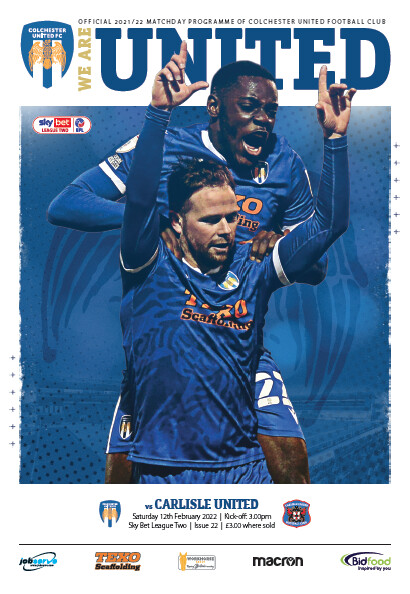 Colchester United v Carlisle United - 12/02/22
