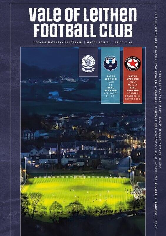 Vale of Leithen v Caledonian Braves / Dalbeattie Star