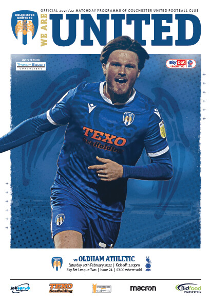 Colchester United v Oldham Athletic - 26/02/22