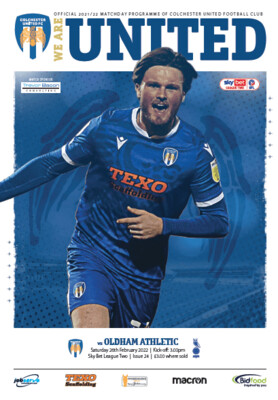 Colchester United v Oldham Athletic - 26/02/22