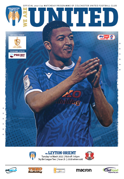 Colchester United v Leyton Orient - 01/03/22