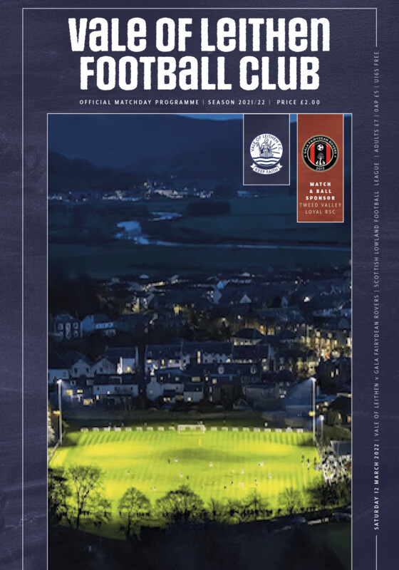 Vale of Leithen v Gala Fairydean Rovers - 12/03/22