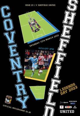 Coventry City v Sheffield United - 12/03/22