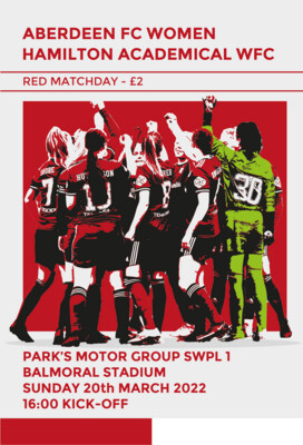 Aberdeen FC Women v Hamilton Academical Women - 20/03/22