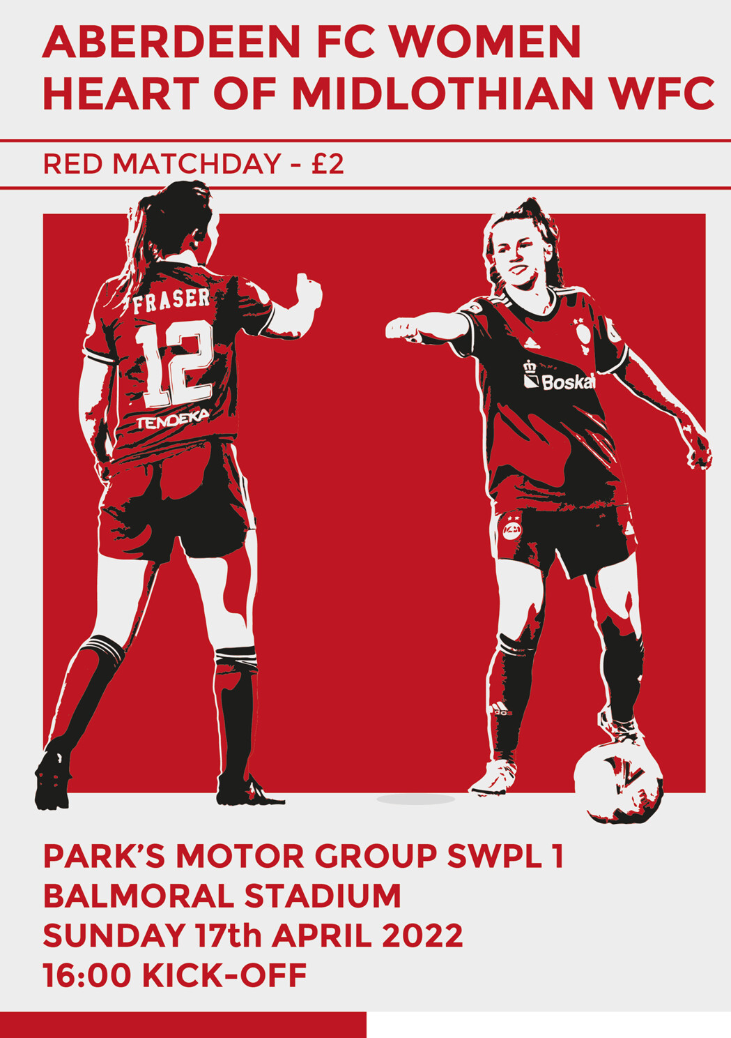 Aberdeen FC Women v Heart of Midlothian FC Women - 17/04/22