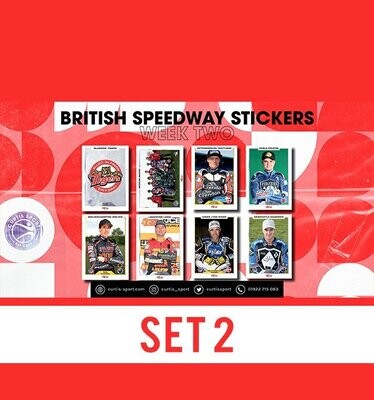 British Speedway Stickers - SHEET TWO