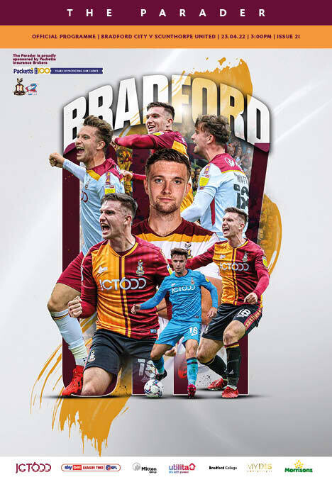 Bradford City v Scunthorpe United - 23/04/22