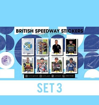 British Speedway Stickers - SHEET THREE