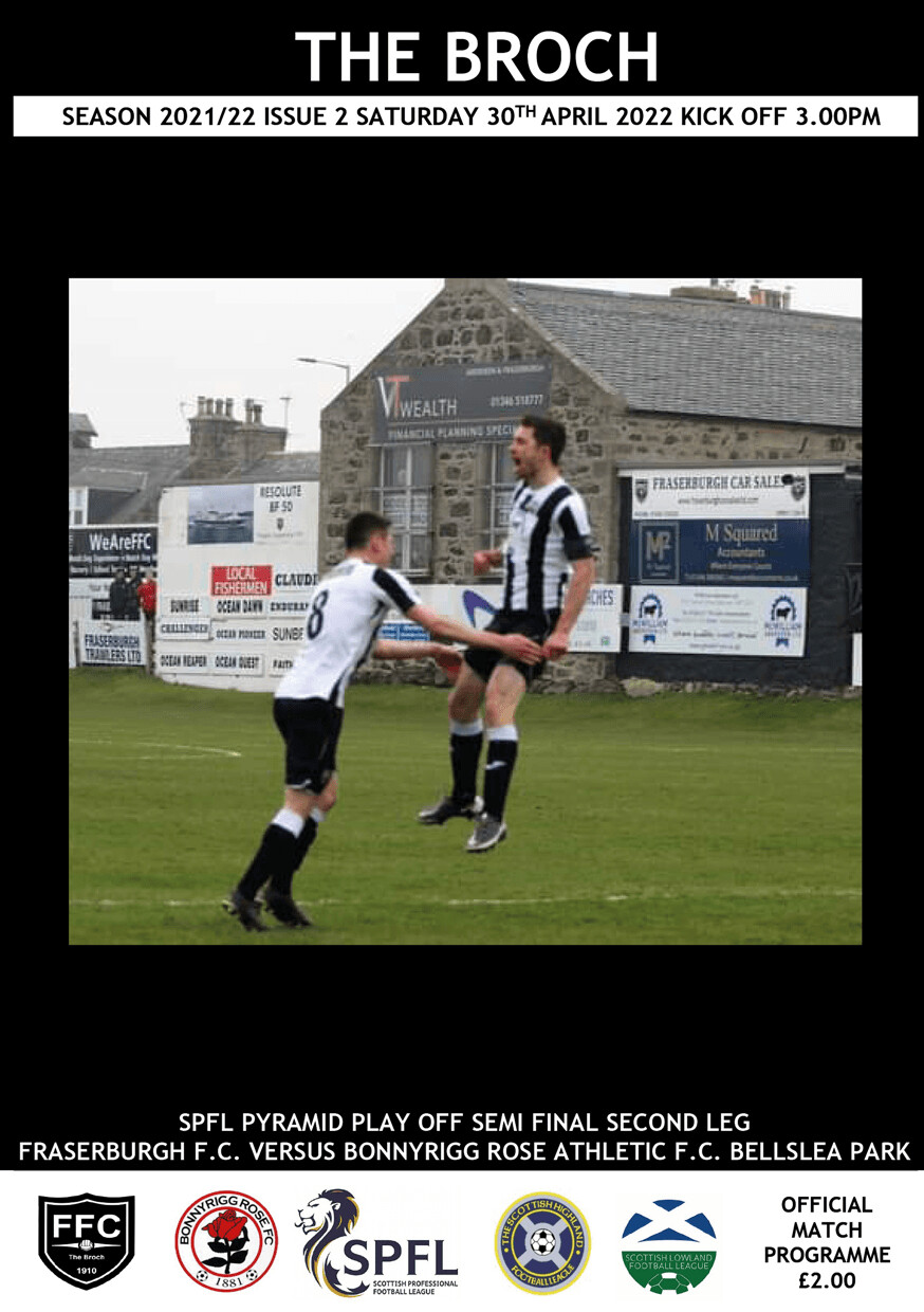 Fraserburgh FC v Bonnyrigg Rose Athletic - 30/04/22