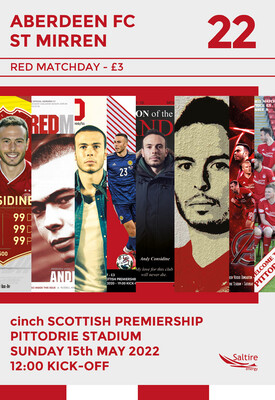 Aberdeen v St Mirren - 15/05/22