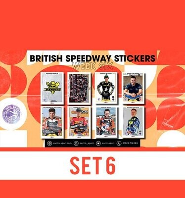 British Speedway Stickers - SHEET SIX