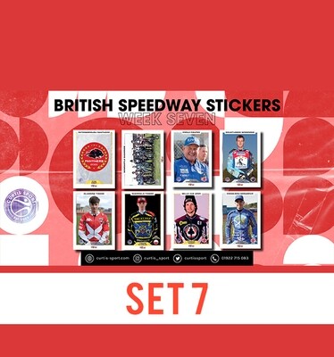 British Speedway Stickers - SHEET SEVEN