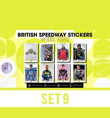 British Speedway Stickers - SHEET NINE