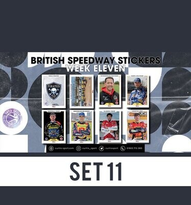 British Speedway Stickers - SHEET ELEVEN