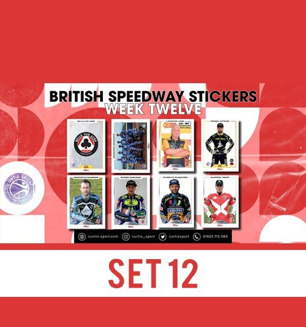 British Speedway Stickers - SHEET TWELVE