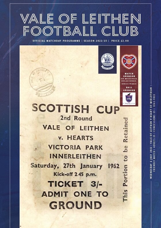 Vale of Leithen v Heart of Midlothian - 06/07/22