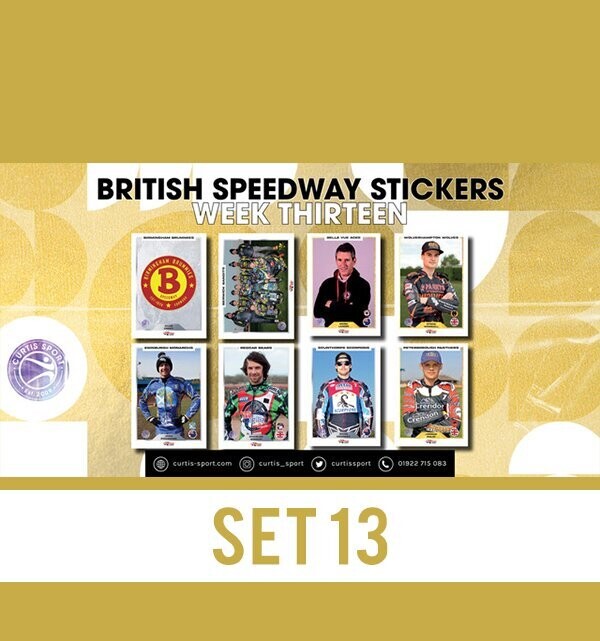 British Speedway Stickers - SHEET THIRTEEN