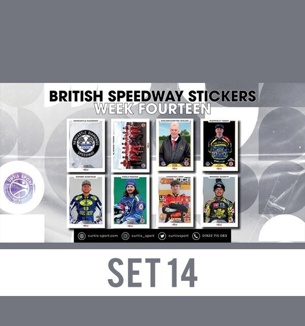 British Speedway Stickers - SHEET FOURTEEN
