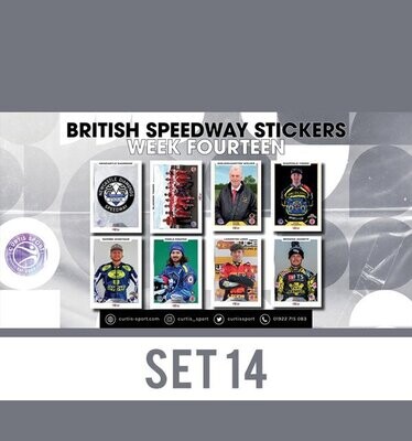 British Speedway Stickers - SHEET FOURTEEN