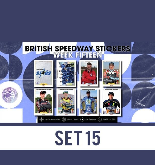 British Speedway Stickers - SHEET FIFTEEN