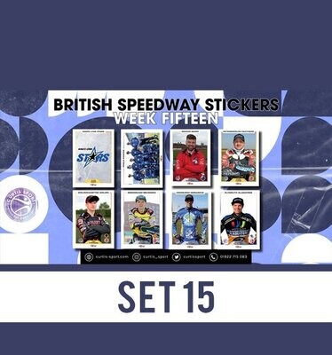 British Speedway Stickers - SHEET FIFTEEN