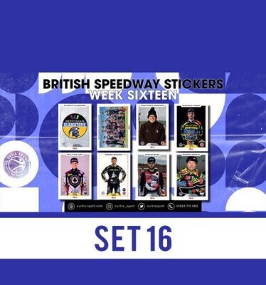 British Speedway Stickers - SHEET SIXTEEN
