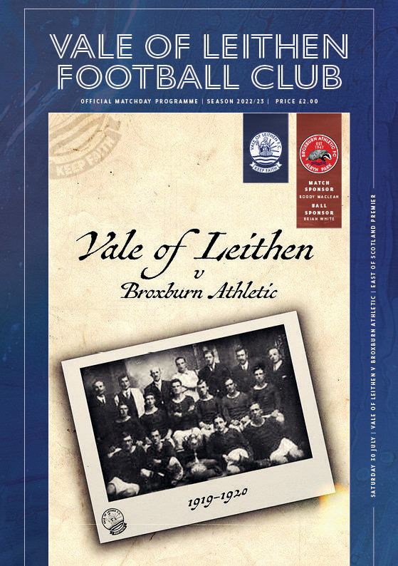 Vale of Leithen v Broxburn Athletic - 30/07/22