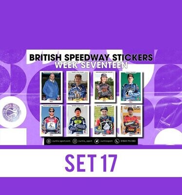 British Speedway Stickers - SHEET SEVENTEEN