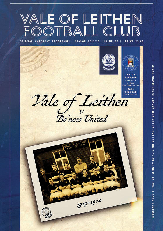 Vale of Leithen v Bo'ness United - 06/08/22
