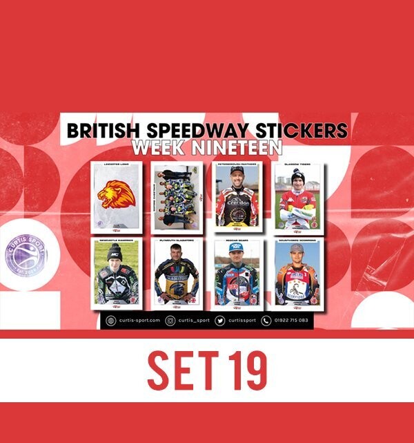 British Speedway Stickers - SHEET NINETEEN