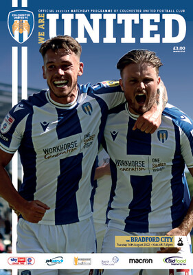 Colchester United v Bradford City - 16/08/22