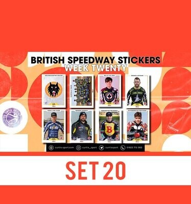British Speedway Stickers - SHEET TWENTY