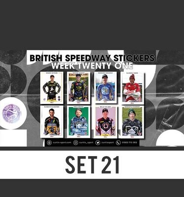 British Speedway Stickers - SHEET TWENTY ONE