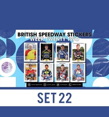 British Speedway Stickers - SHEET TWENTY TWO