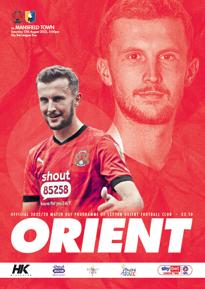Leyton Orient v Mansfield Town - 13/08/22