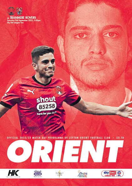 Leyton Orient v Tranmere Rovers - 03/09/22