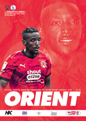 Leyton Orient v Hartlepool United - 27/08/22