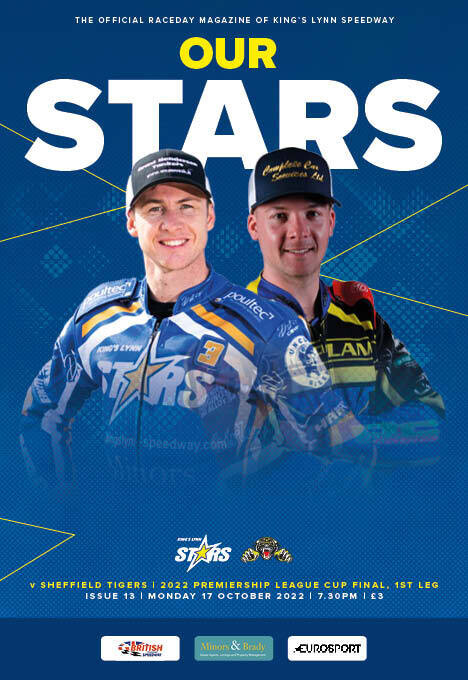 King's Lynn Stars v Sheffield Tigers - Premiership League Cup Final, 1st Leg - 17/10/22
